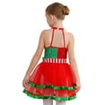 thumbnail image 2 of YiZYiF Girls Sparkly Dance Figure Ice Skating Dress Ballet Tutu Christmas Party Performance Costume Red-A 6, 2 of 7