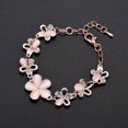 thumbnail image 2 of Fashion Flower Chain Rhinestone Wrist Decor Women Jewelry Bracelet Bangle, 2 of 5