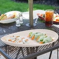 thumbnail image 4 of G.E.T. Heavy-Duty Shatterproof Plastic Oval Melamine Serving Platter, 17" x 10", Manila, 4 of 7