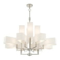 thumbnail image 3 of Livex Lighting Rubix 12 Light Foyer Chandelier in Brushed Nickel, 3 of 11