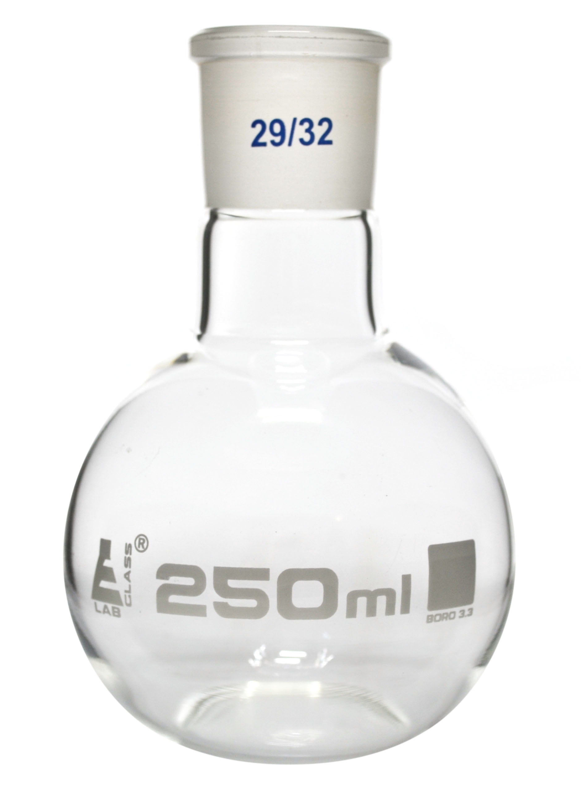 Boiling Flask with 29/32 Joint, 250ml Capacity, Flat Bottom, Interchangeable Screw Thread Joint