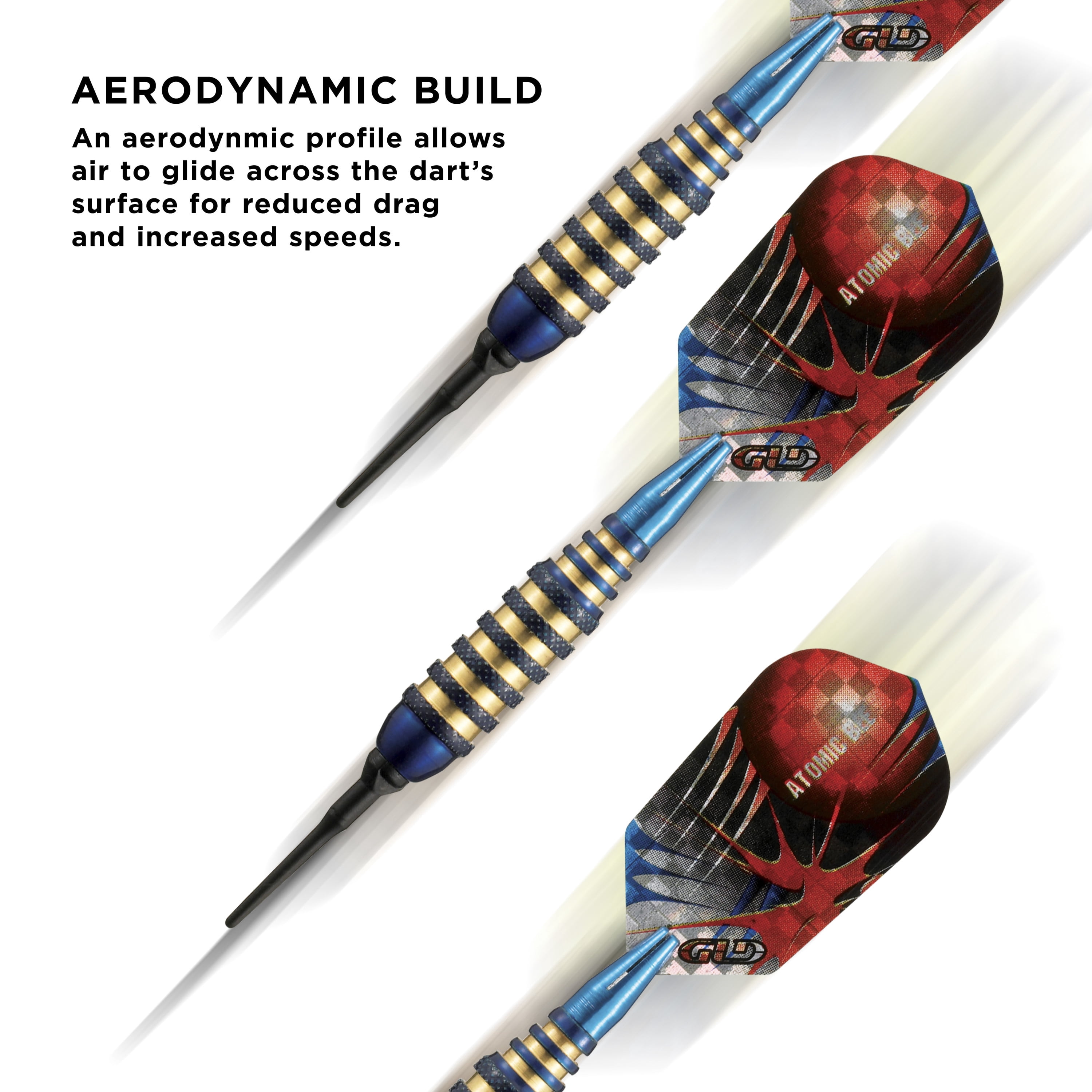 Viper Atomic Bee Soft Tip Dart Set, 16 Grams, Blue