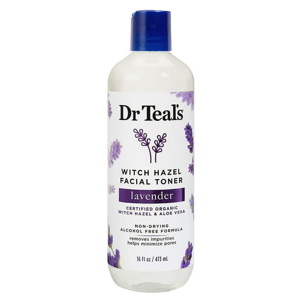 Dr Teals Witch Hazel Facial Toner Lavender 16 oz,2 packs