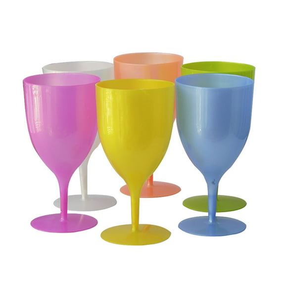 WEAVILUX 6Pcs Simple Design Wine Cups for Whiskey and Easter Festivities