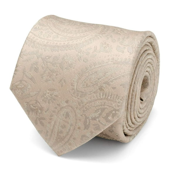 Champagne Paisley Men's Tie