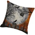 thumbnail image 2 of Toystoory Funda de almohada decorativa, decoración de Halloween, funda de almohada acogedora con patrón de calabaza, funda de cojín cuadrada para sofá, Decoración del hogar cinco SXYM42 Toystoory HA060851-05B, 2 of 6
