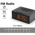 thumbnail image 3 of Alarm Clock for Bedroom with FM Radio, Bluetooth, Dimmable LED Display, Sleep Timer, Adjustable Volume, Dual Alarm with ON/OFF button, Bedside Clock for Adults Seniors Kids iTOMA 515, 3 of 7
