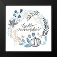 thumbnail image 2 of Popp, Grace 15x15 Black Modern Framed Museum Art Print Titled - Azure Autumn II, 2 of 5