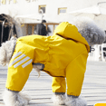 thumbnail image 5 of Chubasqueros impermeables para cachorros con capucha para perros pequeños y medianos, Poncho con correa reflectante, chaqueta ligera, 5 of 5