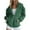 Green, variant on ShiShine Womens Zip Up Hoodies Oversized Sweatshirts Long Sleeve Fall Fashion Casual Jackets 2025 Winter