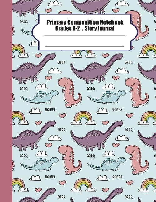 Primary composition notebook: Primary Composition Notebook Story Paper - 8.5x11 - Grades K-2 ...