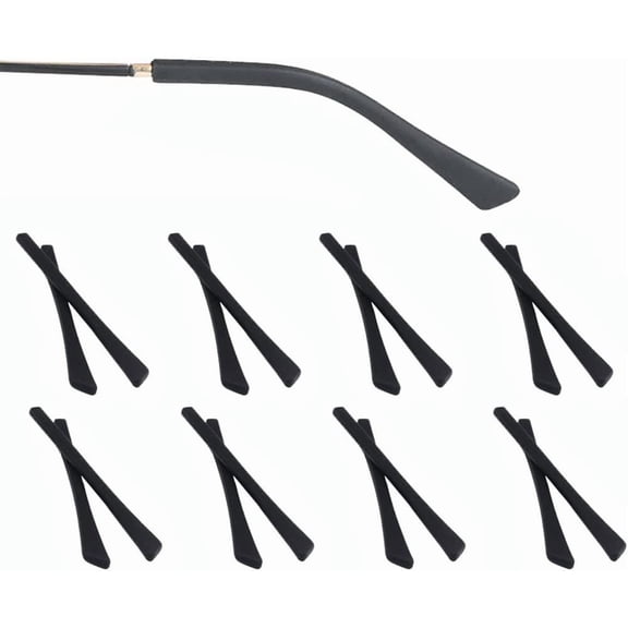 8 Pairs of silicone eyeglass leg covers are compatible with thin metal temple anti slip and anti-wear ears, enhancing the comfort of wearing glasses