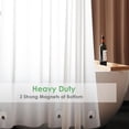 thumbnail image 4 of White Plastic Shower Curtain Liner 70 X 74 Inch  Medium Weight Peva Vinyl Frosted For Bathroom Waterproof, 4 of 5