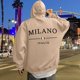 thumbnail image 1 of MHFRRA Sudadera con Capucha y Estampado de Letras para Uso Informal Jersey Elegante y Cómodo para Uso Diario Ideal para Actividades Al Aire Libre y Relajación Marrón, 1 of 5