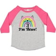 thumbnail image 3 of Inktastic 3rd Birthday Rainbow 3 Year Old Girl Girls Toddler T-Shirt, 3 of 5