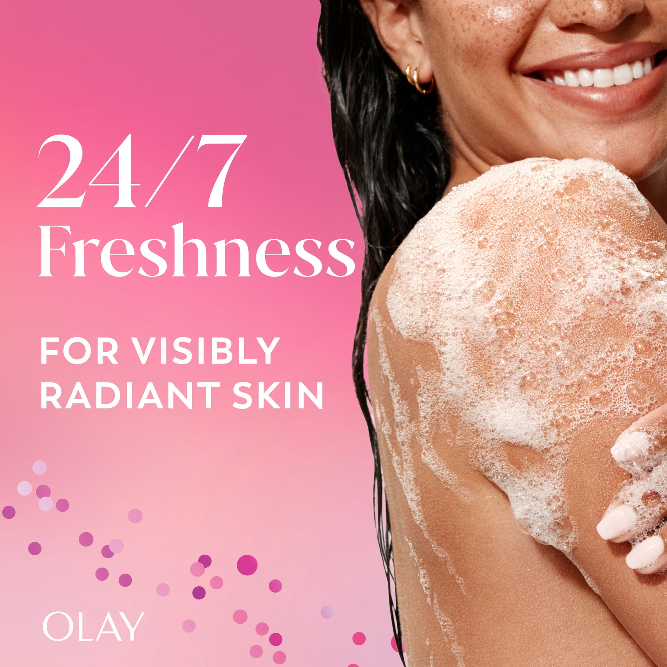 (4 pack) Olay Berry Passionate Body Wash with Notes of Passionfruit and Guava, Vitamin B3 and Antioxidant Blend, 22oz