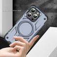 thumbnail image 6 of Designed for iPhone 16 Pro Max - Compatible with MagSafe Support Wireless Charging Rugged Shockproof Anti-Slip Military Grade Protective Phone Cover for iPhone 16 Pro Max, Gray, 6 of 7