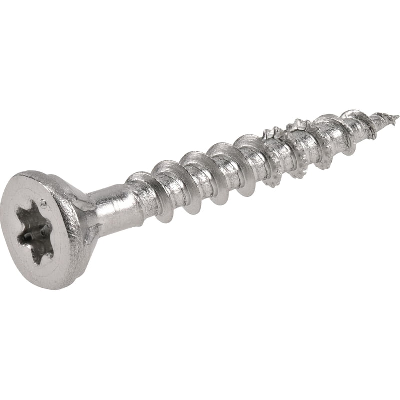 HILLMAN FASTENERS 1LB 8X1-1/4" Stainless Steel Star Outdoor Wood Screw 48619