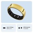 thumbnail image 5 of RingConn Gen 2 Ultra-Thin Smart Ring with Sleep Apnea Monitoring and Health Tracking, Size 9, Royal Gold, 5 of 10
