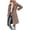 Beige, variant on Elegant Solid Wool Blend Long Coat with Classic Notched Collar and Double Front for Everyday and Travel Autumn Winter Outside Wear, GY2, XL