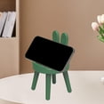 thumbnail image 3 of Esquirla Cute Phone Holder Chair Statue Creative 2 Level Adjustable Angle Phone Stand Green, 3 of 7