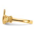thumbnail image 4 of 14k Yellow Gold Ladies Claddagh Ring Celtic, 4 of 9