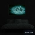 thumbnail image 4 of HFDF Lumous Canvas Wall Art Decor - Horses on the Run - Stretched Prt, Modern for Bedroom or Livg Room, Ready to Hang Home Decor Unique Lumous Artwork Elegant Gift Idea 10x8inch Unframed, 4 of 6