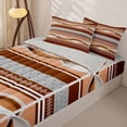thumbnail image 3 of Homewish Orange Abstract Swirl Zipper Twin Comforter Sets with Fitted Sheet and 2 Pillowcases,Aesthetic Art Zipper Bedding Set,Light Gray Reversible,4pcs, 3 of 8