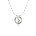 thumbnail image 2 of Delight Jewelry Silvertone Basketball Player Girl Hero Ring Charm Necklace, 18", 2 of 4