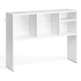 thumbnail image 2 of Desktop Bookshelf, 1-Tier Desktop Storage Organizer, 37" x 9.4" x 28.7" Office Storage Rack, Wood Display Shelf with Anti-Slip Feet Pads, for Office, Home & Dorm, White, 2 of 11