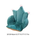 thumbnail image 3 of Crown-Shaped Plush Office Chair Cushion with Integrated Backrest for Lower Back Support and Comfort, 3 of 6