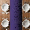 thumbnail image 6 of Halloween Table Runner - 120 Inch Long, Kitchen Dining Table Runner Dresser Scarves, Fall Horror Spooky Bats Gradient Black Purple Farmhouse Decor for Coffee Tables Wedding Party Banquet, 6 of 8