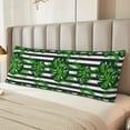 thumbnail image 6 of KLL Ultra Soft Microfiber Body Pillow Cover/Pillowcases 20"x54" with Hidden Zipper Closure-Palm Greenery, 6 of 8