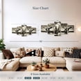thumbnail image 4 of Elephant Stock Vintage Airplane Wall Art - Horizontal Multi Panel Canvas - Living Room Wall Decor - Transportation Multi Panel - Brown And Gray Decor - 55" x 24", 4 of 8