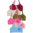 thumbnail image 5 of ToBeInStyle Girls Pack of 6 Fun Print Training Bras Top Wire-Free Non-Padded - Love You Rabbit - Large, 5 of 7