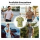 thumbnail image 5 of Fotbe Sage Green With Sunflowers Camiseta Polo de Golf para Hombre con Estampado – Camisa Deportiva Transpirable con Cuello Abotonado-Small, 5 of 6