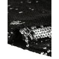 thumbnail image 5 of INSPIRE CHIC Women's Dress Adjustable Spaghetti Strap Sparkle Sequin A-Line Mini Dresses XL Blacks, 5 of 6
