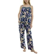 Roudelain 2-Pc. Smocked Swing Cami & Pants Pajamas Set Rain Forest L