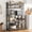 Rustic Gray, variant on Juiluna Bakers Rack with Power Outlet, Coffee Bar with Wire Drawer, Industrial Microwave Stand, Kitchen Buffet Table with Large Storage, 6-Tier Kitchen Storage Rack with Hutch, Rustic Brown