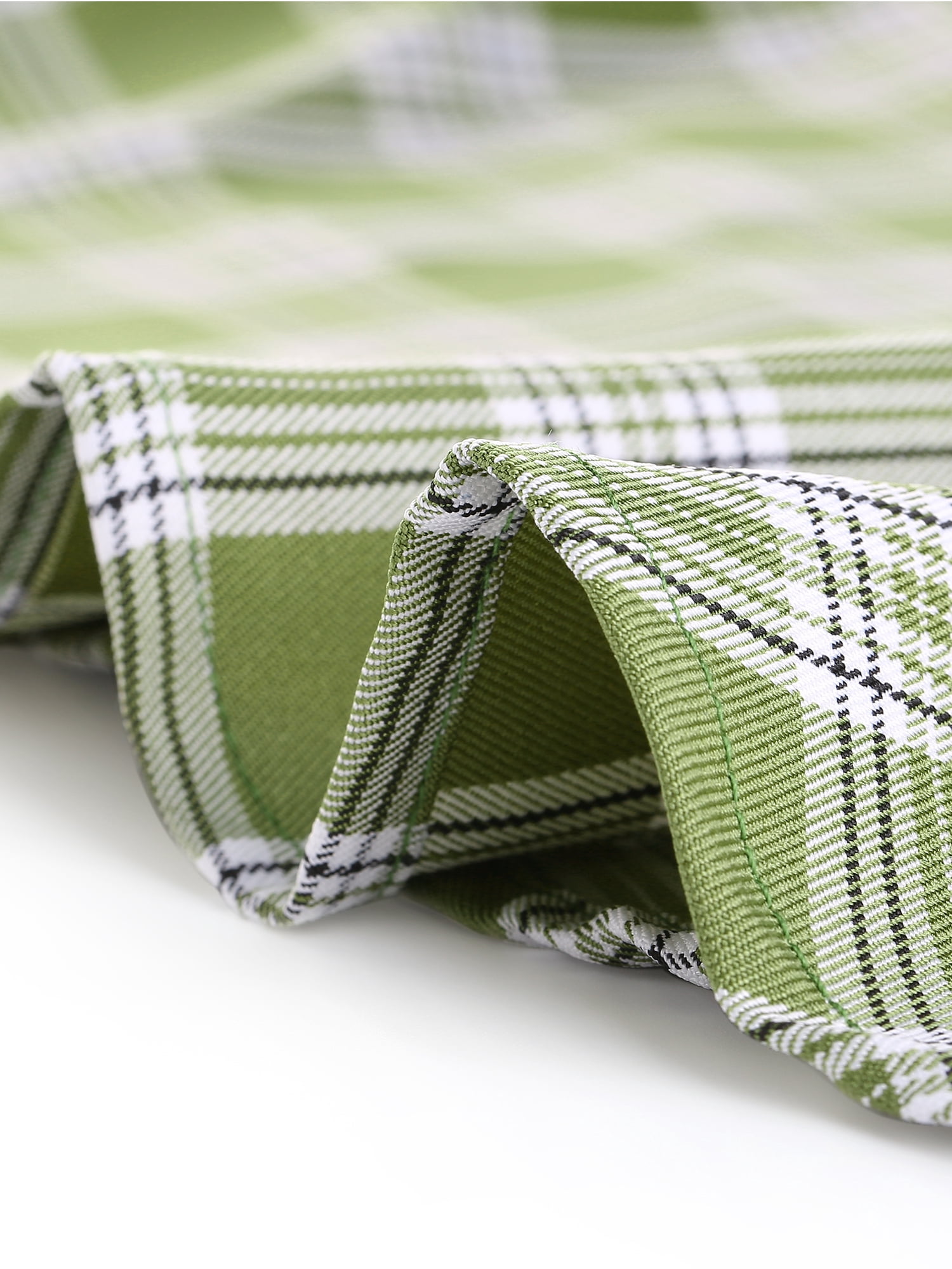 DARING DIVA Women's Casual Boyfriend Plaid Button Down Flannel Shirt L Light Green
