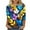 #1Floral Print_Multicolor, variant on Plus Size 3/4 Sleeve Tops for Womens 2025 Summer Scooped Neck Tees Shirts Cute Floral Printed Tunics Blouses Loose Relaxed Fit T Shirts Going Out Beach Holiday Clothes