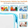thumbnail image 5 of PACKISM Clear Toiletry Bag, 3 Pack TSA Approved Toiletry Bag Quart Size Bag, Travel Makeup Cosmetic Bag for Women Men, Carry on Airport Airline Compliant Bag, White (for age 12 or above), 5 of 7
