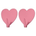 thumbnail image 2 of Clearance Hooks under $1,2PCS Wrought Iron Love Hook Self-adhesive Punch-free Stainless Steel Hook Heart-shaped Hook Home Creative Decoration, 2 of 2