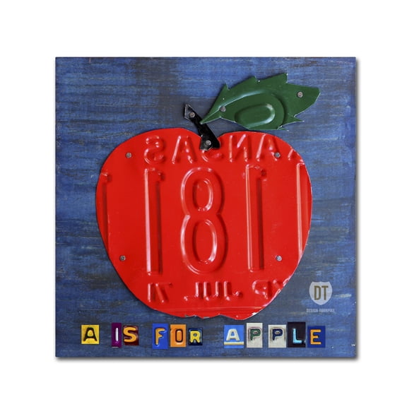 Trademark Fine Art 'Apple' Canvas Art by Design Turnpike
