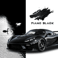 thumbnail image 5 of RockRose Piano Black Gloss Vinyl Wrap for Cars 2 IN x 30FT – Self Adhesive, Air Release, Anti-Wrinkle Design, 5 of 8