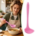 thumbnail image 3 of 2 Pcs Silicone Soup Ladle, Premium Silicone Cooking Ladle, Silicone Heat Serving Spoon Basting Spoon for Kitchen Use 8.26", 3 of 7