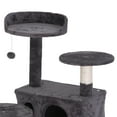 ZENSTYLE 55in Cat Tree & Condo Scratching Post Tower, Dark Gray