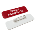 thumbnail image 2 of Sales Associate 1 x 3" Name Tag/Badge, Red, (3 Pack), 2 of 3