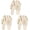 Beige 3pcs, variant on Flip Flops for Women & Men: Foldable, Lightweight, Non-Slip & Quick-Dry Travel Sandals for Shower, Beach, Camp & Bathroom