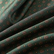 Geometric Pattern Long Silk Scarf